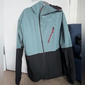 686 Men's Teal and Black Snow Jacket